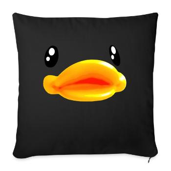 animal bird duck goose - Sofa pillowcase 17,3'' x 17,3'' (45 x 45 cm) - black - Front