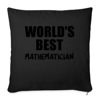 mathématiques - Housse de coussin décorative 45 x 45 cm - noir - Devant