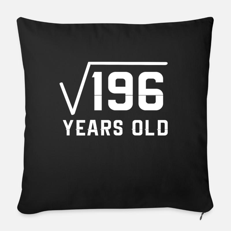 14ème anniversaire - 14 ans - Housse de coussin décorative 45 x 45 cm - noir