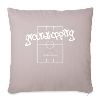 Fan de football sur le terrain en tournée - Housse de coussin décorative 45 x 45 cm - taupe clair - Devant