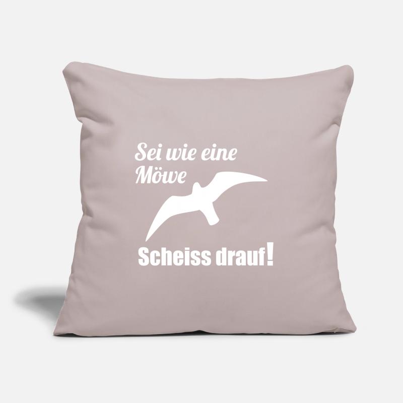 Be like a seagull shit on it! Funny gift Sofa pillowcase 17,3'' x 17,3'' (45 x 45 cm)