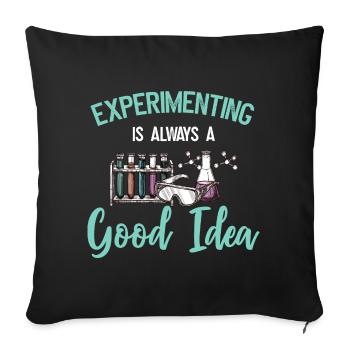 Chemistry Chemist - Sofa pillowcase 17,3'' x 17,3'' (45 x 45 cm) - black - Front