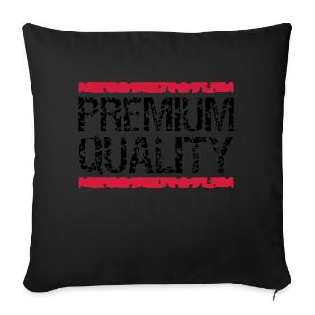 Cool Premium-Quality Logo-Design - Sofa pillowcase 17,3'' x 17,3'' (45 x 45 cm) - black - Front