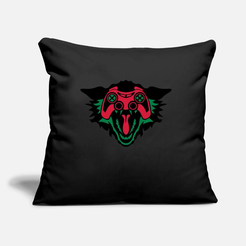 wolf controller games eye joystick geek Sofa pillowcase 17,3'' x 17,3'' (45 x 45 cm)