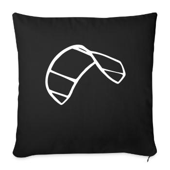 kite - Sofa pillowcase 17,3'' x 17,3'' (45 x 45 cm) - black - Front