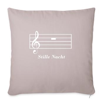 Stille Nacht - Sofakissenbezug 45 x 45 cm - helles Taupe - Vorne