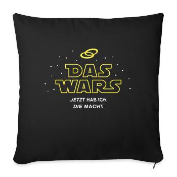Das wars - Sofakissenbezug 45 x 45 cm - Schwarz - Vorne