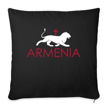 Armenia - Sofakissenbezug 45 x 45 cm - Schwarz - Vorne