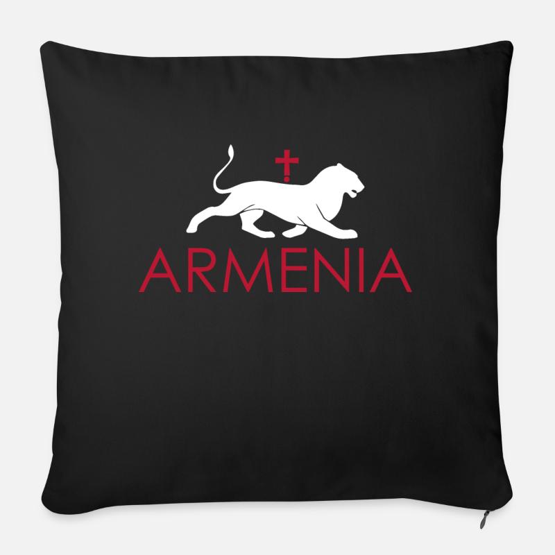 Armenia - Sofakissenbezug 45 x 45 cm - Schwarz