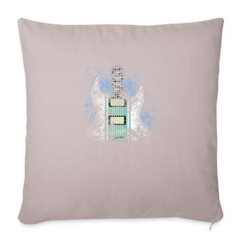Electric guitar - Sofa pillowcase 17,3'' x 17,3'' (45 x 45 cm) - light taupe - Front