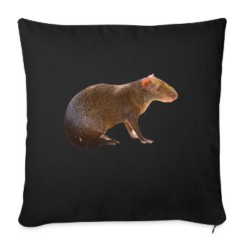 Agouti 4 - Sofakissenbezug 45 x 45 cm - Schwarz - Vorne