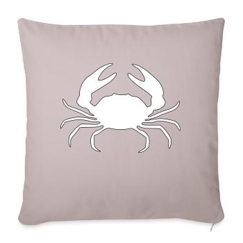 Contraste de crabe - Housse de coussin décorative 45 x 45 cm - taupe clair - Devant
