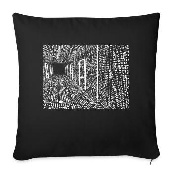 matrix - Sofakissenbezug 45 x 45 cm - Schwarz - Vorne