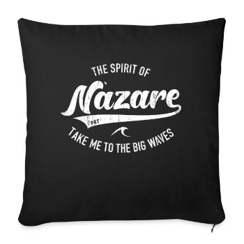 THE SPIRIT OF NAZARE - Sofa pillowcase 17,3'' x 17,3'' (45 x 45 cm) - black - Front