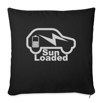 e-auto, e-mobilität,elektro-auto, zoe, EV-driver, - Sofakissenbezug 45 x 45 cm - Schwarz - Vorne