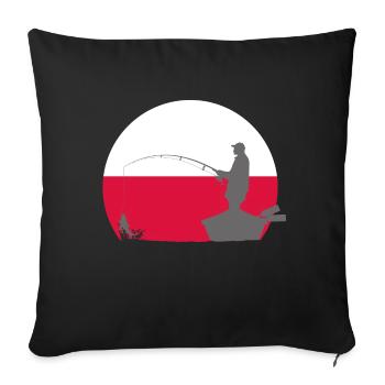 Pêcheurs - Housse de coussin décorative 45 x 45 cm - noir - Devant