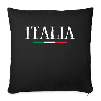 ITALIA! - Sofakissenbezug 45 x 45 cm - Schwarz - Vorne