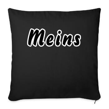 Meins - Sofakissenbezug 45 x 45 cm - Schwarz - Vorne