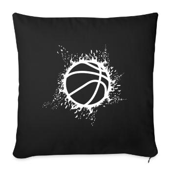 basketball explosion sport team icon icon Logo - Sofa pillowcase 17,3'' x 17,3'' (45 x 45 cm) - black - Front