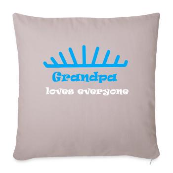 grandpa - Sofa pillowcase 17,3'' x 17,3'' (45 x 45 cm) - light taupe - Front