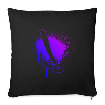 Surfing Windsurfer Windsurfing Surfer Men - Sofa pillowcase 17,3'' x 17,3'' (45 x 45 cm) - black - Front