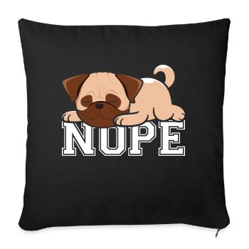 Nope - Sofa pillowcase 17,3'' x 17,3'' (45 x 45 cm) - black - Front