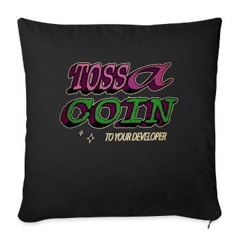 vêtements spécialisés en informatique de santé - Housse de coussin décorative 45 x 45 cm - noir - Devant