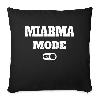 Modo Miarma enabled - Mode enabled - Sofa pillowcase 17,3'' x 17,3'' (45 x 45 cm) - black - Front