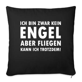 Fußball Football - Housse de coussin décorative 45 x 45 cm - noir - Devant