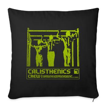 Calisthenics Crew Silhouette - Sofakissenbezug 45 x 45 cm - Schwarz - Vorne