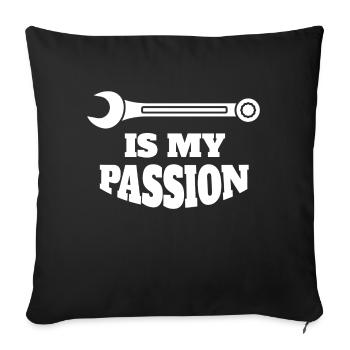 Artisan Mécanicien Tournevis - Housse de coussin décorative 45 x 45 cm - noir - Devant