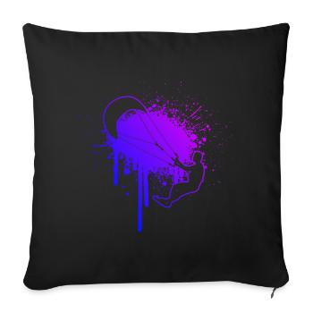Kitesurf Kitesurf Kitesurfer Kitesurf Femmes - Housse de coussin décorative 45 x 45 cm - noir - Devant