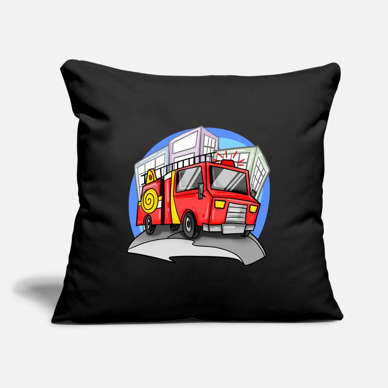 Fire brigade fire engine Sofa pillowcase 17,3'' x 17,3'' (45 x 45 cm)