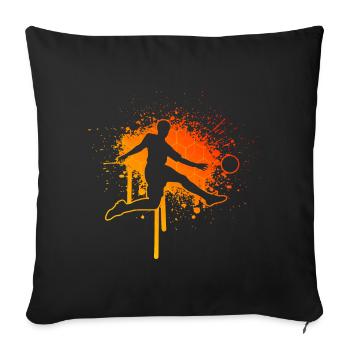 Football Football Matches Men's Football Players - Sofa pillowcase 17,3'' x 17,3'' (45 x 45 cm) - black - Front