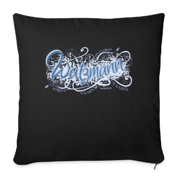 Watzmann - Sofa pillowcase 17,3'' x 17,3'' (45 x 45 cm) - black - Front