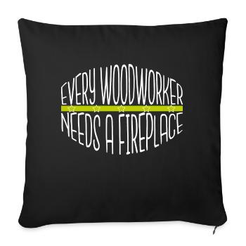 des arboriculteurs humoristiques présentent des t-shirts de salle de bingo - Housse de coussin décorative 45 x 45 cm - noir - Devant