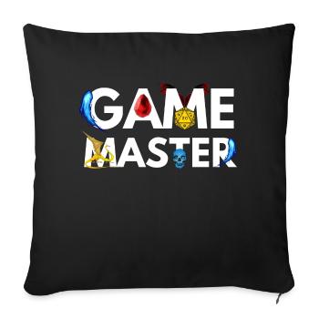 GAME MASTER DRAGONS ADVENTURES RPG - Sofa pillowcase 17,3'' x 17,3'' (45 x 45 cm) - black - Front