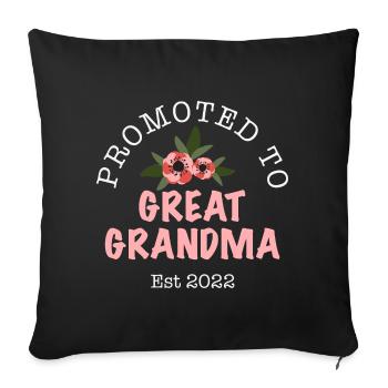 Pregnant Baby Mother Infant T-Shirt Mom - Sofa pillowcase 17,3'' x 17,3'' (45 x 45 cm) - black - Front