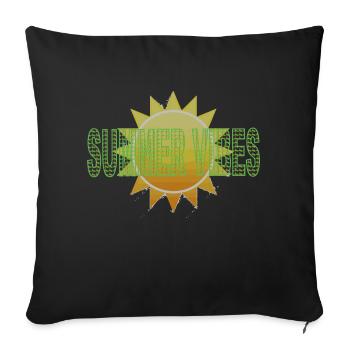 Summer Vibes - Sofakissenbezug 45 x 45 cm - Schwarz - Vorne