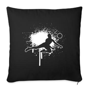 Volley-ball masculin Volley-ball Volley-ball Volleyballsp - Housse de coussin décorative 45 x 45 cm - noir - Devant