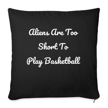 basketball player team scifi basketball design - Sofa pillowcase 17,3'' x 17,3'' (45 x 45 cm) - black - Front