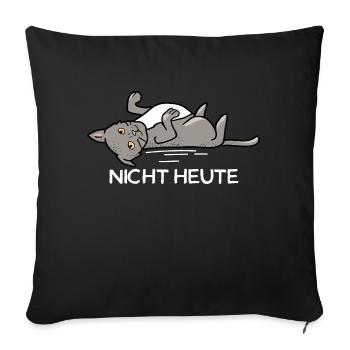 Katzen Halter Süßes Kitten Katzenbesitzer - Sofakissenbezug 45 x 45 cm - Schwarz - Vorne