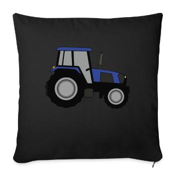 Illustration de tracteur Idée cadeau - Housse de coussin décorative 45 x 45 cm - noir - Devant