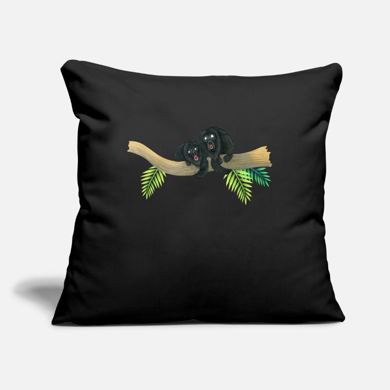 Howler monkeys Sofa pillowcase 17,3'' x 17,3'' (45 x 45 cm)