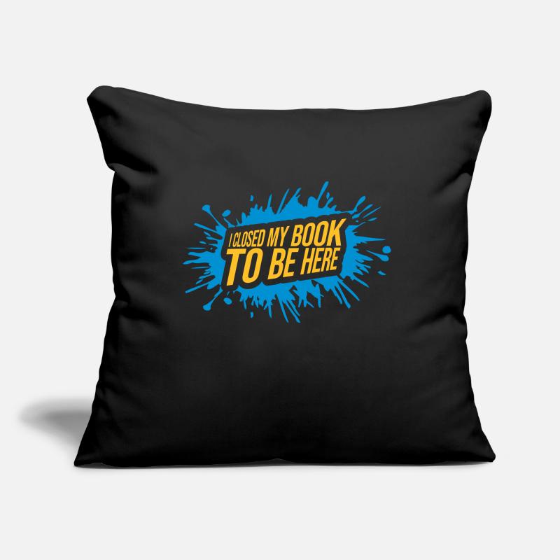 I closed my book Sofa pillowcase 17,3'' x 17,3'' (45 x 45 cm)