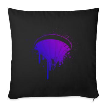 Paragliding Women Paragliding Paragliding - Sofa pillowcase 17,3'' x 17,3'' (45 x 45 cm) - black - Front
