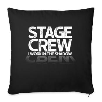 Theatre Lover Stage Performer - Funny Stage Crew - Sofakissenbezug 45 x 45 cm - Schwarz - Vorne