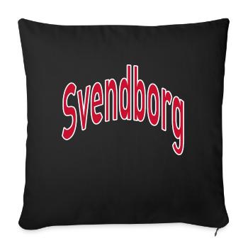 Canton de Svendborg - Housse de coussin décorative 45 x 45 cm - noir - Devant