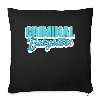 Criminal Babysitter - Correction Officer Prison - Sofakissenbezug 45 x 45 cm - Schwarz - Vorne