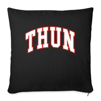 Tuna - Sofa pillowcase 17,3'' x 17,3'' (45 x 45 cm) - black - Front